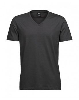 T-shirt homme Fashion Col-V coton longues fibres ·coton prérétréci 2 fois - Tee-shirt Personnalisé avec marquage broderie, fl...