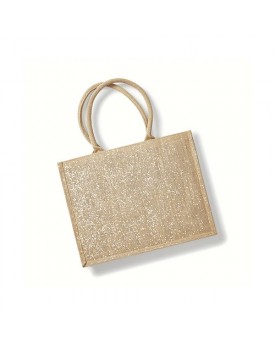Shimmer Jute Sac Shopping - Bagagerie Personnalisée avec marquage broderie, flocage ou impression. Grossiste vetements vierge...