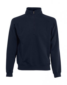 Sweat Col Zip Raglan - Sweat Personnalisé avec marquage broderie, flocage ou impression. Grossiste vetements vierge à personn...