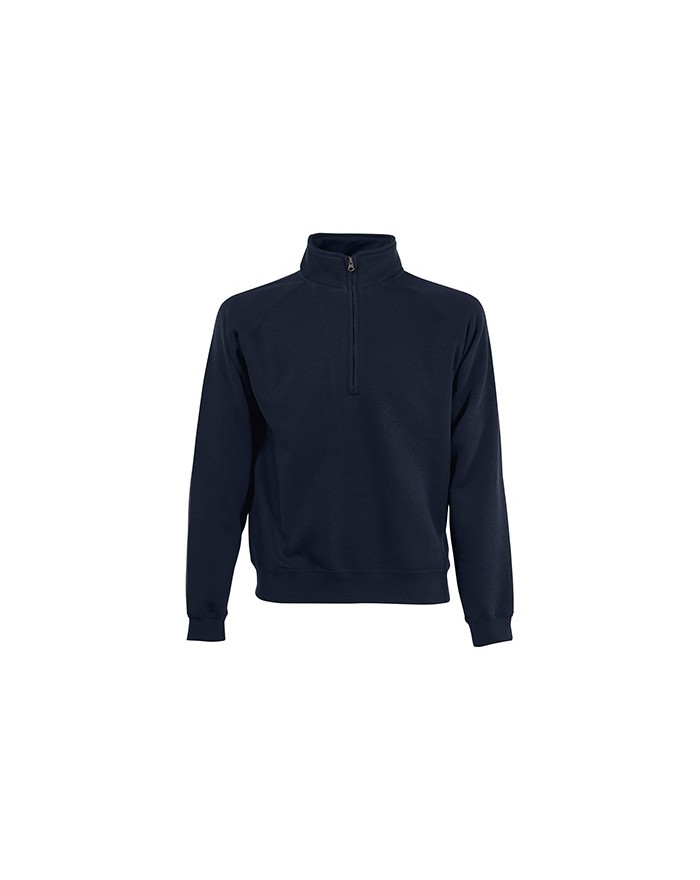 Sweat Col Zip Raglan - Sweat Personnalisé avec marquage broderie, flocage ou impression. Grossiste vetements vierge à personn...