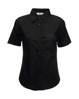 Chemise Femme Poplin SS - Chemise d'entreprise Personnalisée avec marquage broderie, flocage ou impression. Grossiste vetemen...