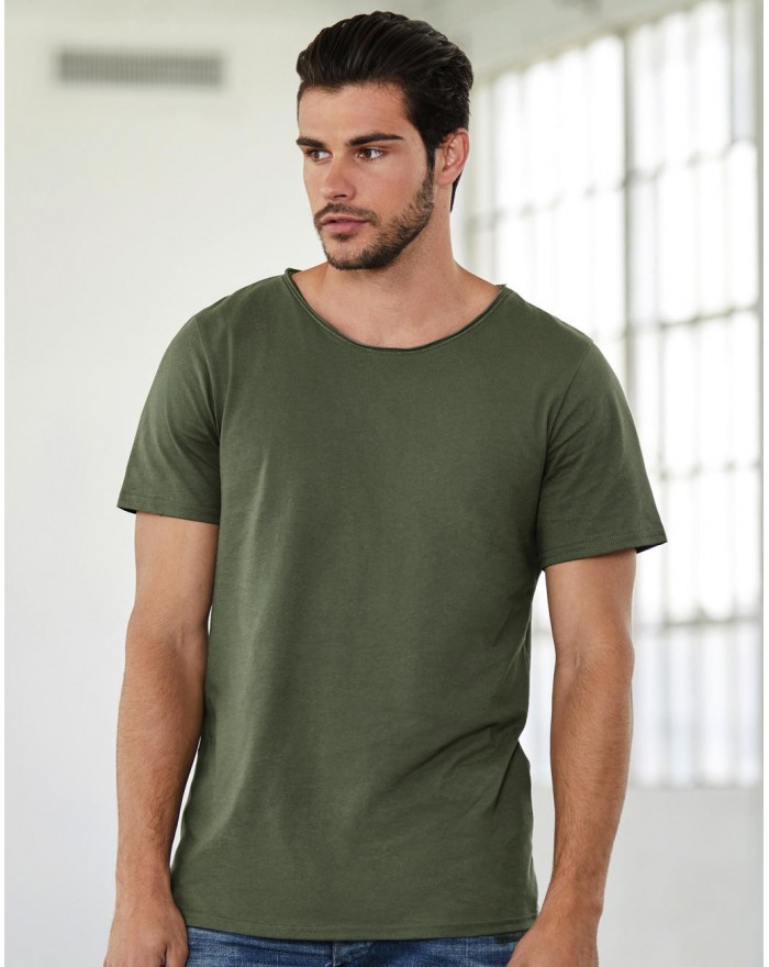 T-Shirt homme Col Brut Jersey - Tee shirt Personnalisé avec marquage broderie, flocage ou impression. Grossiste vetements vie...