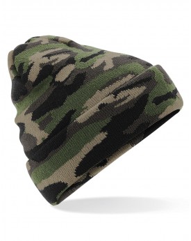 Bonnet à revers camouflage - Casquette Personnalisée avec marquage broderie, flocage ou impression. Grossiste vetements vierg...
