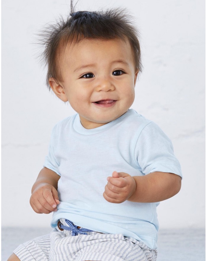 T-shirt Bébé Triblend Manches Courtes - Vêtements Enfant Personnalisés avec marquage broderie, flocage ou impression. Grossis...