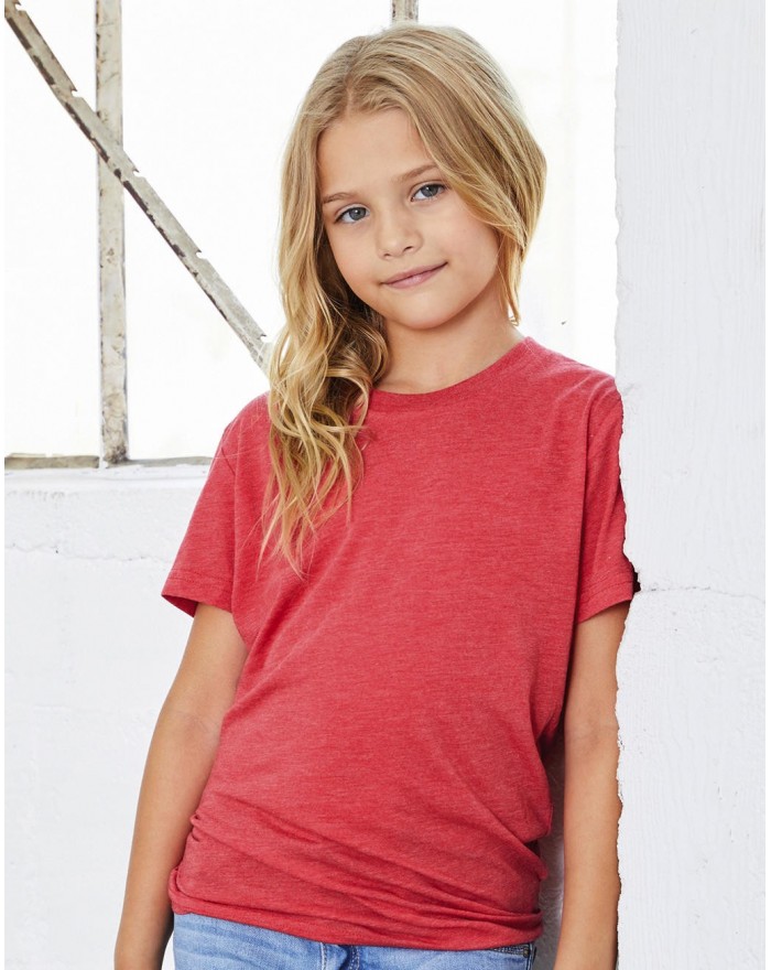 T-shirt Enfant Triblend Jersey manches courtes - Vêtements Enfant Personnalisés avec marquage broderie, flocage ou impression...