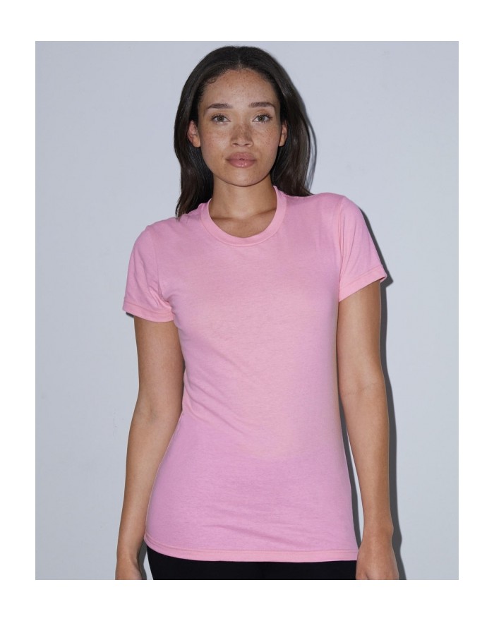 Femme Fine Jersey T-Shirt - Outlet American Apparel avec marquage broderie, flocage ou impression. Grossiste vetements vierge...