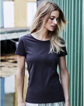 T-Shirt Femme Luxury - Tee-shirt Personnalisé avec marquage broderie, flocage ou impression. Grossiste vetements vierge à per...