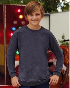 T-Shirt Enfant Valueweight Manches Longues - Vêtements Enfant Personnalisés avec marquage broderie, flocage ou impression. Gr...