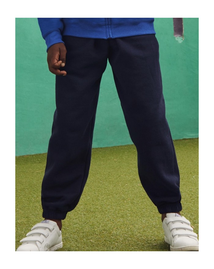 Pantalon de jogging Enfant Classique Élastiqué Manchette Jog - Vêtements Enfant Personnalisés avec marquage broderie, flocage...