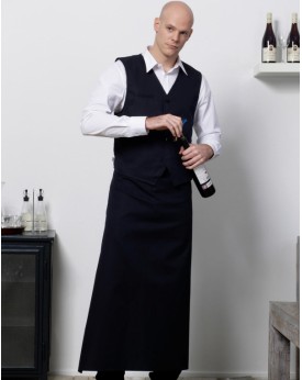 London Long Bistro Tablier - Vêtement restauration Personnalisé avec marquage broderie, flocage ou impression. Grossiste vete...