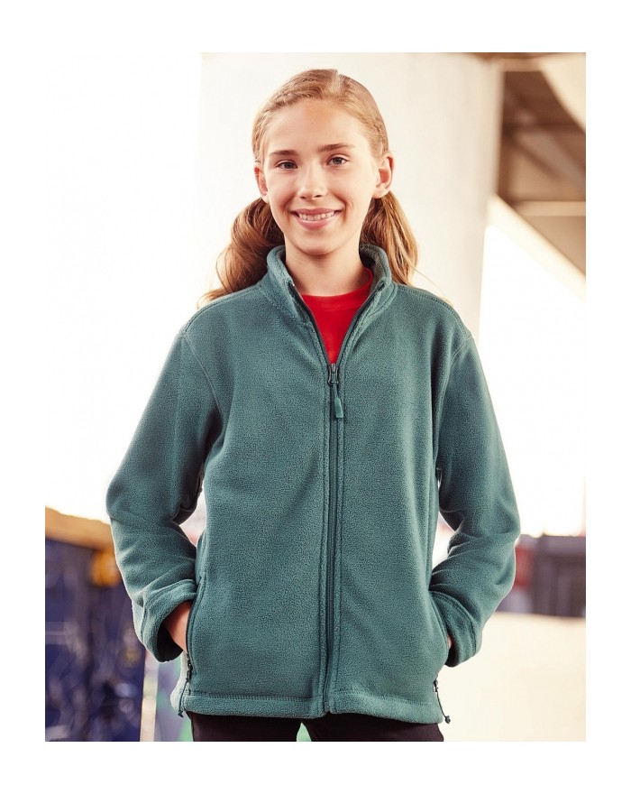 Polaire Enfant Full Zip Outdoor 320 g/m² - Vêtements Enfant Personnalisés avec marquage broderie, flocage ou impression. Gros...