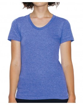 T-Shirt Femme Tri-Blend Ras de Cou - Outlet American Apparel avec marquage broderie, flocage ou impression. Grossiste vetemen...