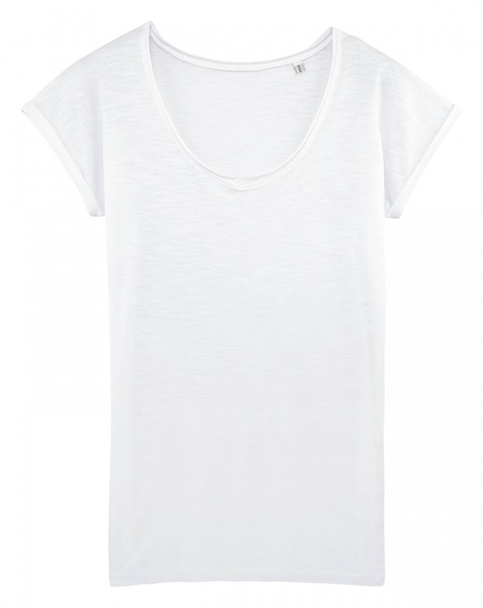 T-Shirt Stella Invents Slub STTW145 - Tee shirt Personnalisé avec marquage broderie, flocage ou impression. Grossiste vetemen...