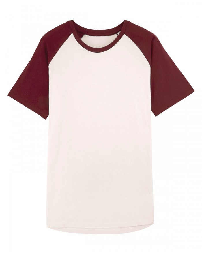 T-Shirt Baseball manches courtes STTU809 - Tee shirt Personnalisé avec marquage broderie, flocage ou impression. Grossiste ve...