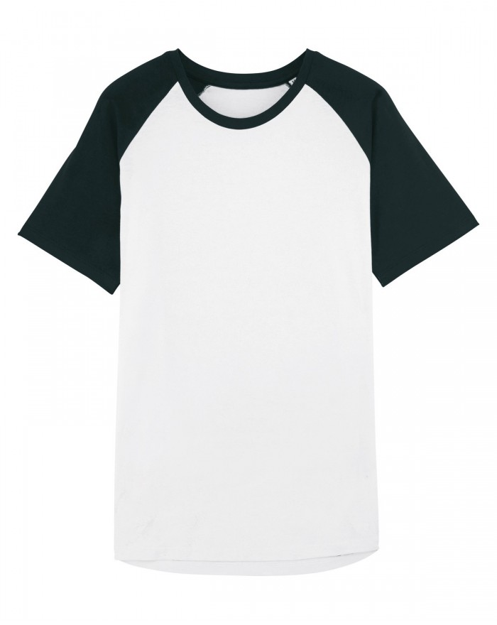 T-Shirt Baseball manches courtes STTU809 - Tee-shirt Personnalisé avec marquage broderie, flocage ou impression. Grossiste ve...