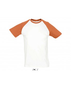 T-Shirt Baseball FUNKY - Tee shirt Personnalisé avec marquage broderie, flocage ou impression. Grossiste vetements vierge à p...
