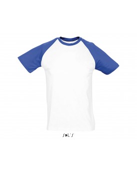 T-Shirt Baseball FUNKY - Tee shirt Personnalisé avec marquage broderie, flocage ou impression. Grossiste vetements vierge à p...