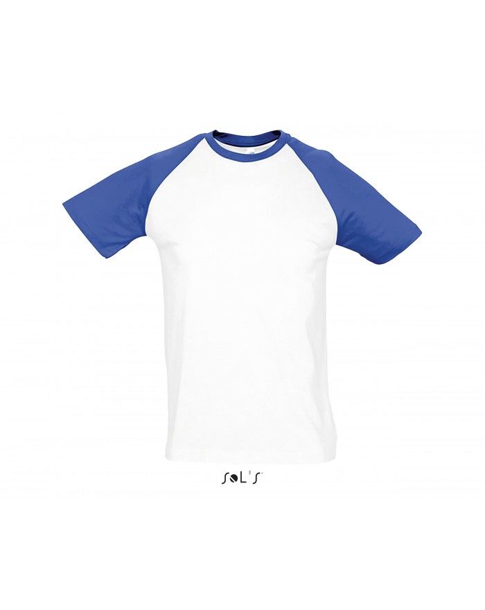 T-Shirt Baseball FUNKY - Tee-shirt Personnalisé avec marquage broderie, flocage ou impression. Grossiste vetements vierge à p...