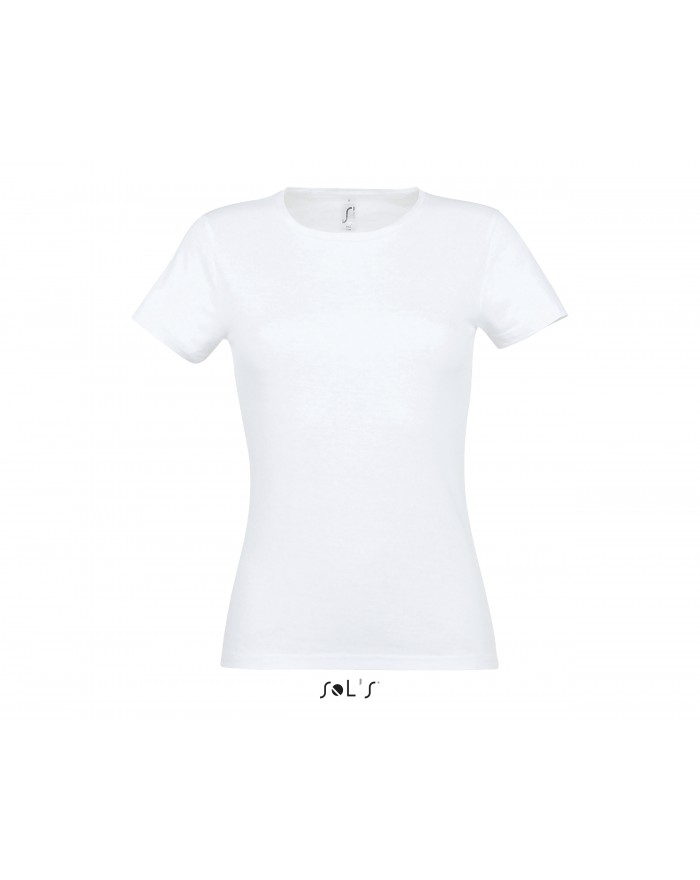 T-shirt MISS - Tee-shirt Personnalisé avec marquage broderie, flocage ou impression. Grossiste vetements vierge à personnalis...
