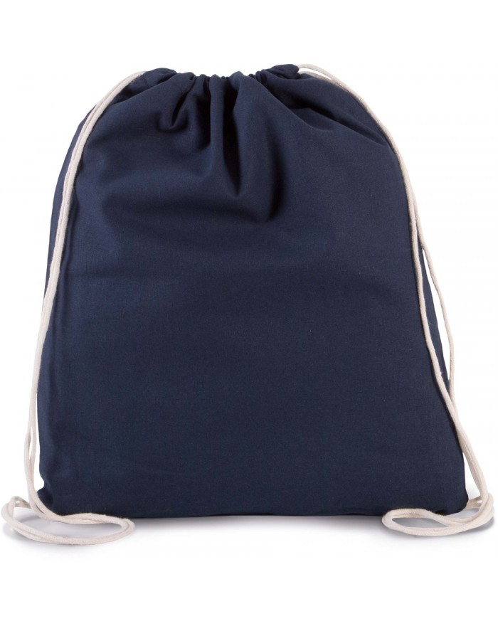 Petit sac à dos en coton bio avec cordelettes KI0147Z - Bagagerie Personnalisée avec marquage broderie, flocage ou impression...