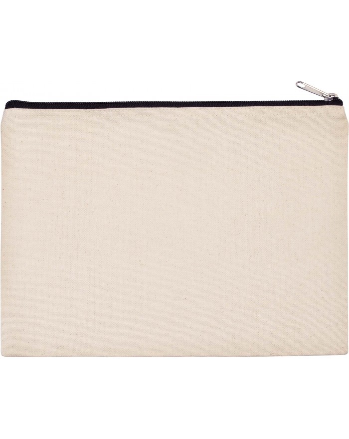 Pochette en coton canvas - grand modèle KI0722Z - Bagagerie Personnalisée avec marquage broderie, flocage ou impression. Gros...