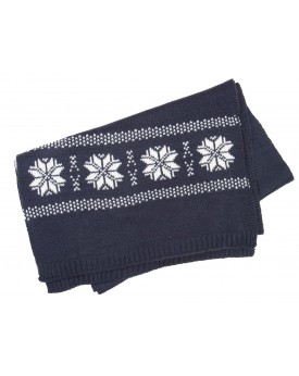 Echarpe tricotée motif étoile