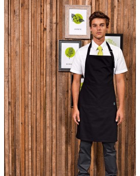 Tablier à bavette "Fairtrade" PZ112 - Vêtement de travail Personnalisé avec marquage broderie, flocage ou impression. Grossis...