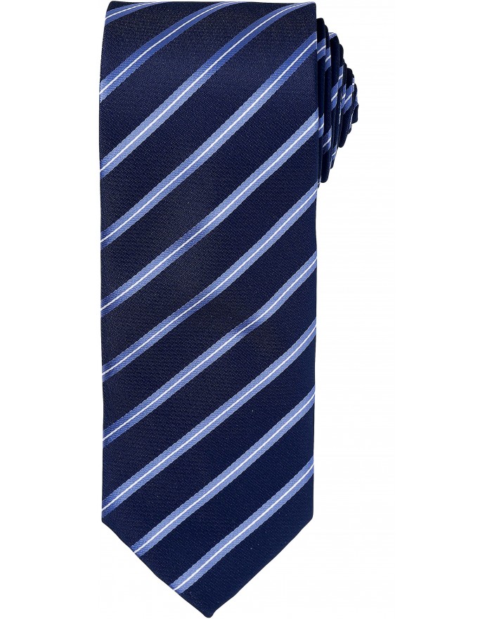 Cravate rayée "Sport" - Casquette Personnalisée avec marquage broderie, flocage ou impression. Grossiste vetements vierge à p...