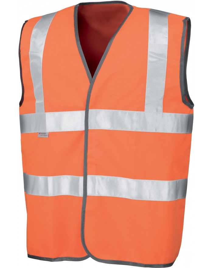 Gilet de sécurité High Viz EN ISO 20471:2013 catégorie 2 R21T - Vêtement de travail Personnalisé avec marquage broderie, floc...