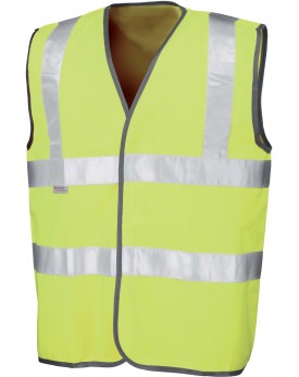 Gilet de sécurité High Viz EN ISO 20471:2013 catégorie 2 R21T - Vêtement de travail Personnalisé avec marquage broderie, floc...