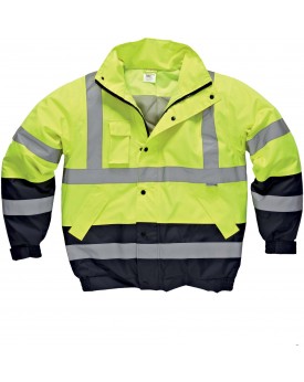 Zweifarbige Jacke mit hoher Sichtbarkeit Wattiertes Futter, EN ISO 20471:2013 Kategorie 3 DSA7005Z