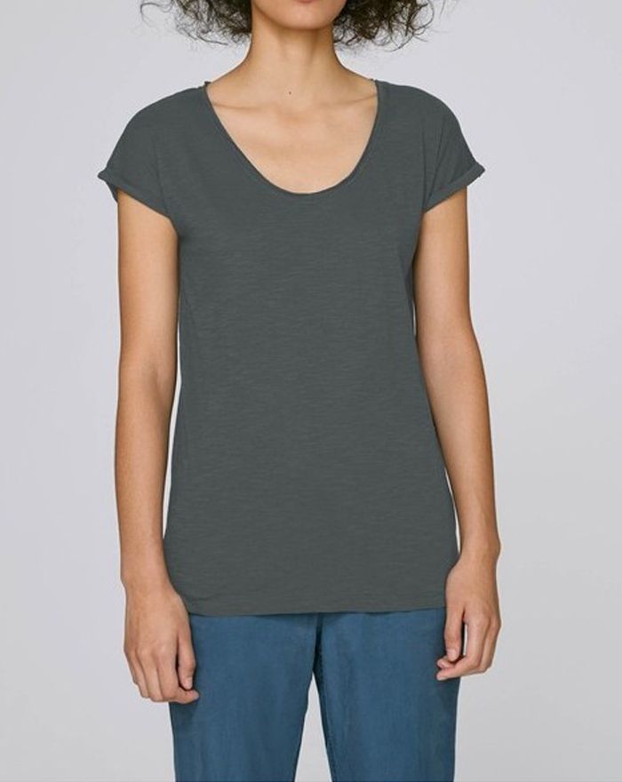 T-Shirt Stella Invents Slub STTW145 - Tee-shirt Personnalisé avec marquage broderie, flocage ou impression. Grossiste vetemen...