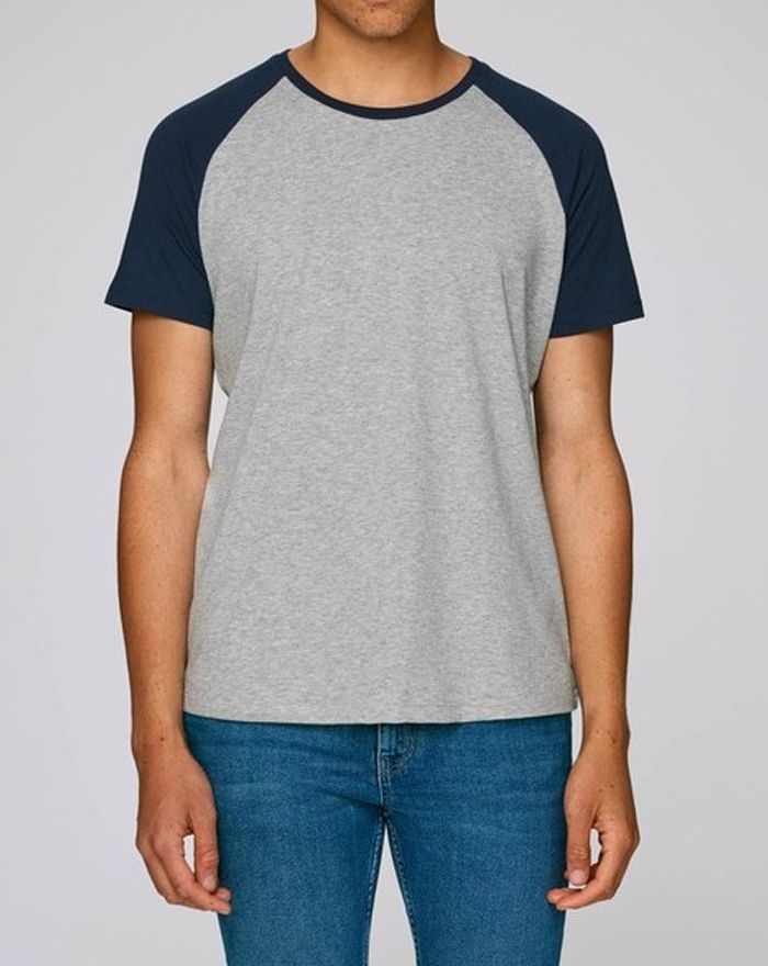 T-Shirt Baseball manches courtes STTU809 - Tee-shirt Personnalisé avec marquage broderie, flocage ou impression. Grossiste ve...